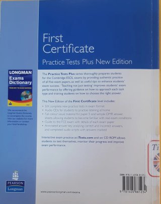 Cambridge First Certificate Tests Plus With Key