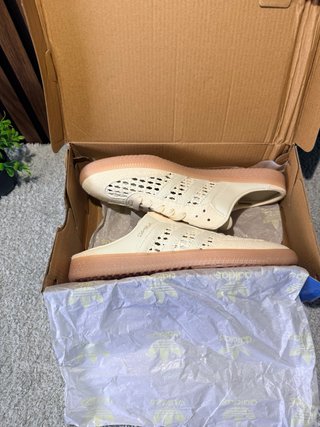 Adidas Samba Mule Beige/Blanco