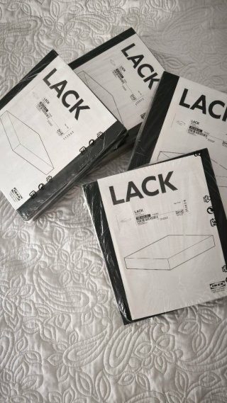 Estantería LACK IKEA negra