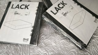 Estantería LACK IKEA negra