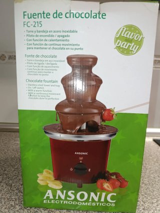 Fuente de Chocolate Roja Ansonic
