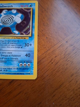 Poliwrath 13/102 Base Set 2000 Carta Pokemon