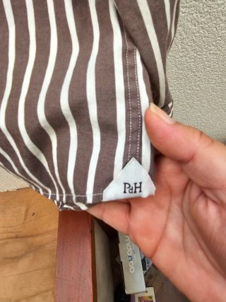 Camisa Pedro del Hierro Talla M Rayas Marrón/Blanc