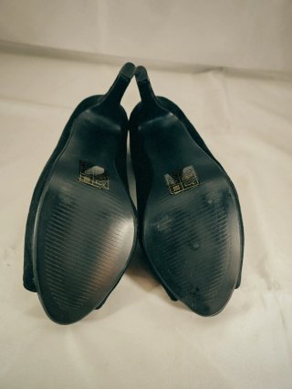 Scarpe eleganti Sweet Shoes nere open-toe