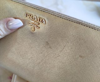 Portafoglio Prada Oro