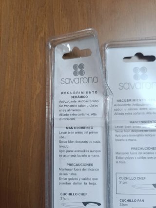 Lote 4 Cuchillos Cerámicos Savarona Nuevos