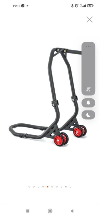 Caballete delantero tija universal