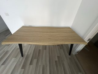 Mesa comedor 80x180cm patas negras