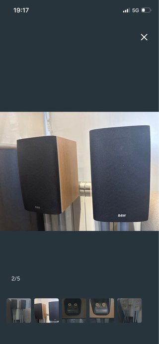 Altavoces B&W Negro/Marrón DM600 S3