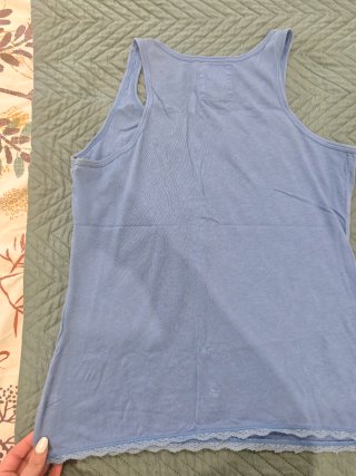 Camiseta tirantes H&M flores azul M
