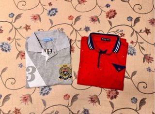 Lote 2 polos manga corta niños 12 años