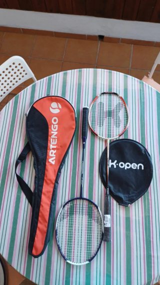 2 Raquetas de Bádminton Artengo y K-open