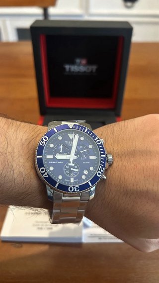 Tissot Seastar 1000 Cronógrafo Azul 45mm