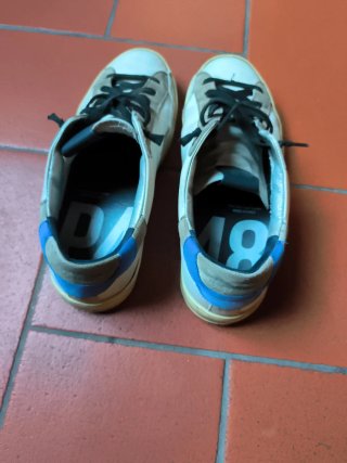 P448 tg42 Beige/Bianco Sneakers