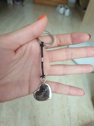Llavero Corazón Pandora Plata