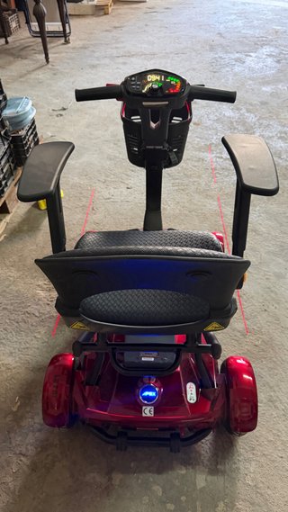 Scooter Eléctrica Plegable Apex Roja i laser