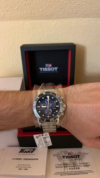 Tissot Seastar 1000 Cronógrafo Azul/Negro