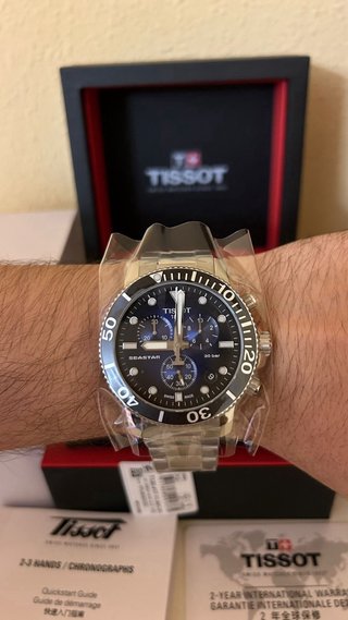 Tissot Seastar 1000 Cronógrafo Azul/Negro