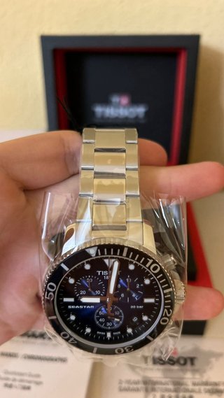 Tissot Seastar 1000 Cronógrafo Azul/Negro