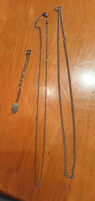 Colgantes Mano de Fátima y pulsera