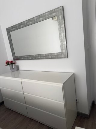 Espejo Madera Gris 149x80 cm