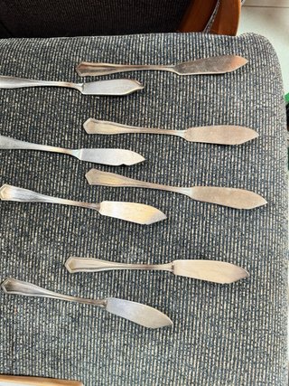 Set de 52 cubiertos de metal plateado
