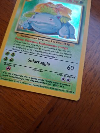 Venusaur 15/102 Base Set 2000 Carta Pokemon