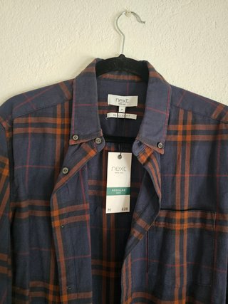 Camisa cuadros NEXT Talla M Corte Regular