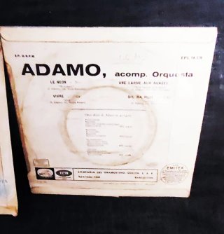 Vinilos Adamo Una Lágrima En Las Nubes