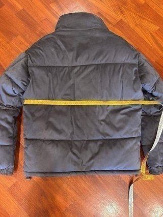 Piumino Zara effetto scamosciato grigio
