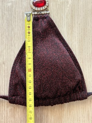 Bikini bordeaux con Diamanti | Taglia L | Siberica