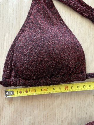 Bikini bordeaux con Diamanti | Taglia L | Siberica