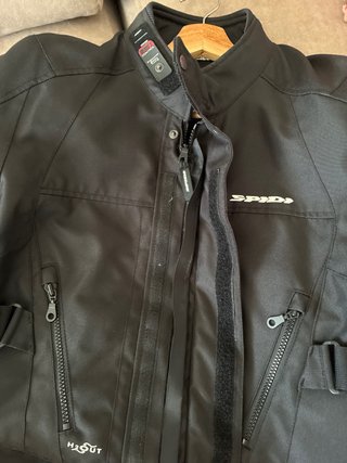 Chaqueta de moto negra