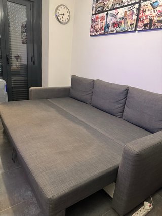 Sofá Cama 3 Plazas Friheten Ikea Gris