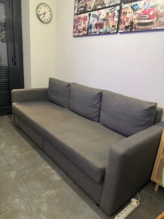Sofá Cama 3 Plazas Friheten Ikea Gris