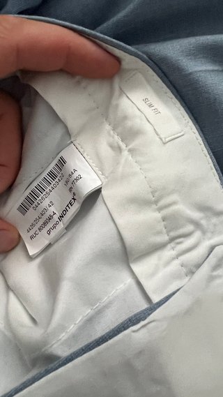 Traje Zara Slim Fit Azul Claro Talla M