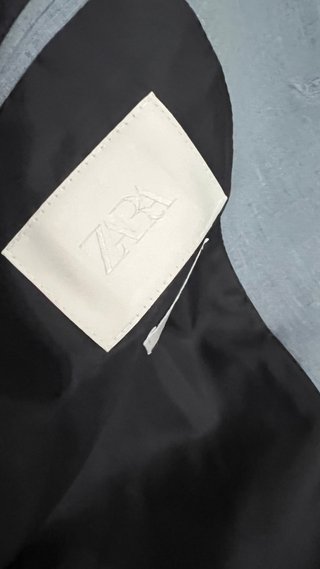 Traje Zara Slim Fit Azul Claro Talla M