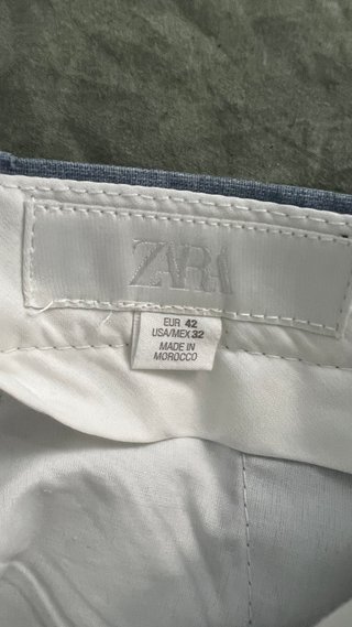 Traje Zara Slim Fit Azul Claro Talla M