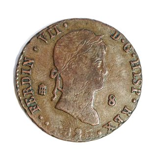 Moneda 8 maravedís 1826 Fernando VII