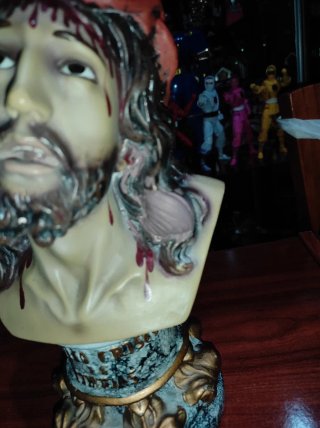 Busto Cristo de Limpias Escultura