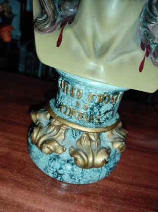 Busto Cristo de Limpias Escultura