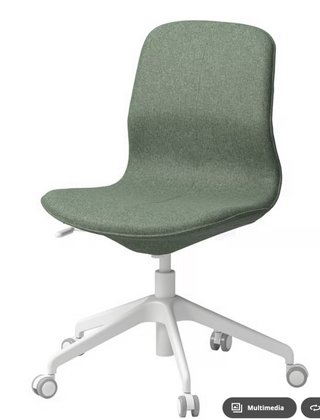 Escritorio Ikea Madera y Metal Blanco