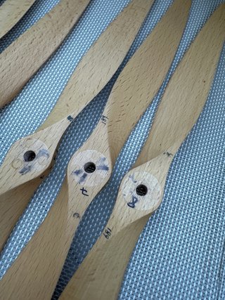 Juego 8 Hélices Xoar Madera 14x4