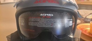 Casco Moto Jet Acerbis Aria Gris