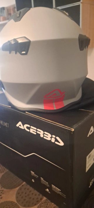 Casco Moto Jet Acerbis Aria Gris