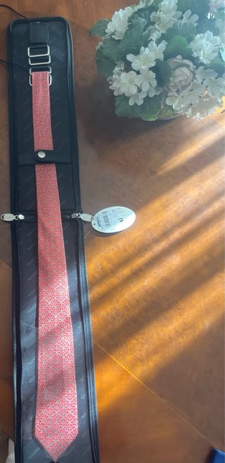 Corbata Hermès Paris Seda Roja Geométrica