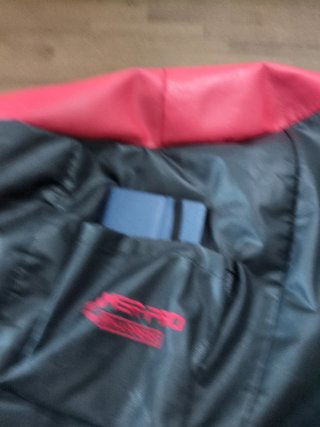 Saco Puff Gamer Pro Negro/Rojo