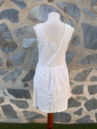 Vestido Springfield encaje blanco boho Talla M