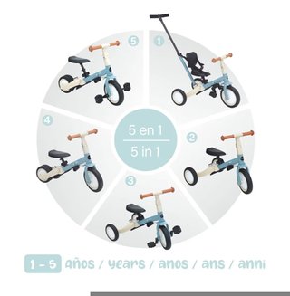 Bicicleta Triciclo Multifuncional 5 en 1