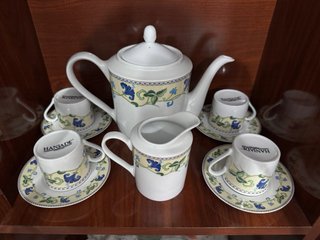 Juego de café HANJADE porcelana 10 piezas